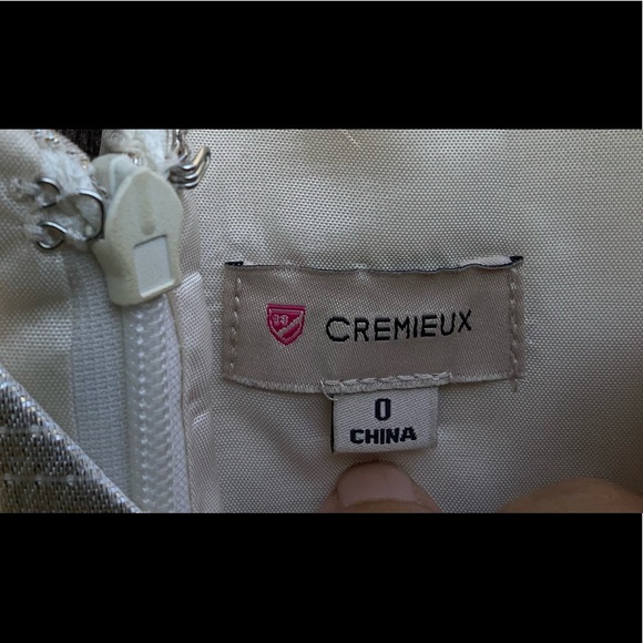 Creamieux cream gold fleck thread dress - Picture 3 of 4